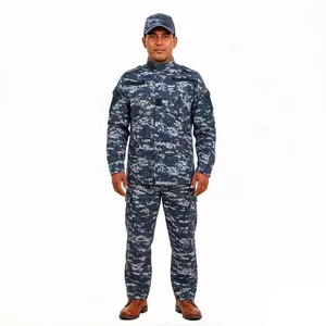 TC6535 Ribstop Navy Blue Police Uniform Camouflage Uniform Army Combat Uniform For Adult Unisex thumbnail-4