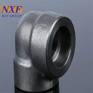 NXF UNS N10276 2.4819/NiMo16Cr15W/C276 OD DN6-1500 Pressure 3000-9000lb ASME B16.11 Nickel Alloy Forging Socket Welding Elbow thumbnail-1