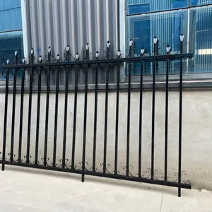 Thick Tube Zinc Steel Guardrail - Anti-Break Outdoor Fence for Community Road Safety Protection thumbnail-2