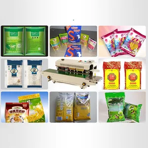 MO-QDMECH Continuous Band Sealer Automatic Bag Sealing Machine BZ050 Conveyor Type Sealer 1-12m/min Food Packing thumbnail-4