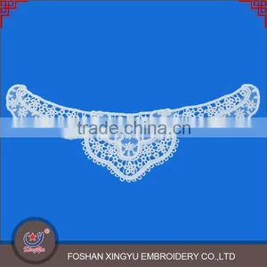Cheap & Hot Selling Promotion Crochet Cotton Neckline Designs With Mesh Embroidered Pattern thumbnail-3