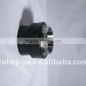 Zhejiang Factory Manufacturer HDPE Socket Fusion PE Water Pipe Fittings/ PE Threaded Female Coupling thumbnail-2