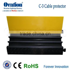 Plastic 3 Channel Cable Protector and Cable Ramp 3 Way Cable Cross Outdoor Stage Cable Protector and Cable Ramp thumbnail-1
