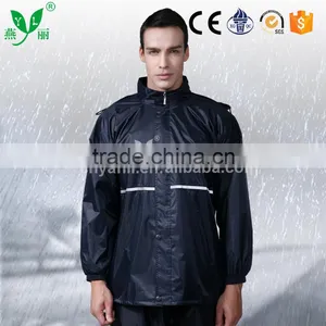 YANLI 100%waterproof, Cheap Pvc Raincoat and Pant for Adult thumbnail-1
