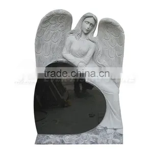 Black Granite Angel Headstones thumbnail-3