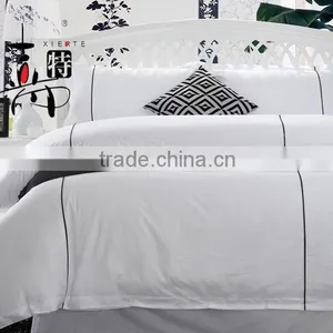 Luxury Hotel 100% Cotton Embroidery Full Size Hotel Bedding Sets thumbnail-4