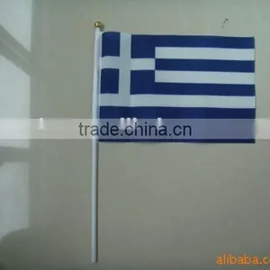 Wholesale Hand National Flag in Greece Design thumbnail-1