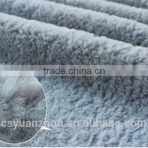 Best Selling Grey Rabbit Fur Fabric thumbnail-3