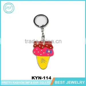 New Designs Ice Cream Promotional Gifts Zinc Alloy Keychain thumbnail-1
