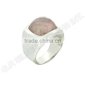 Wholesale Rings Jewelry,rose Quartz Gemstone Rings Jewelry,sterling 925 Silver Rings Jewellery thumbnail-4