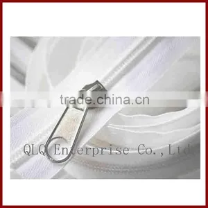 Nylon Long Chain Zipper White thumbnail-1