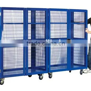 Wire Mesh Roll Container for Warehouse Pallet Rack Storage thumbnail-2