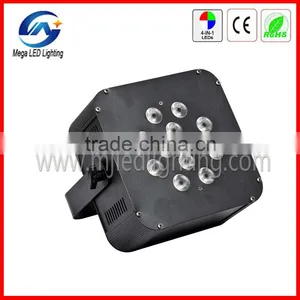 12 x 10W 4in1 Rgbw Four Sections Color Changing Led Flat Stage Lighting thumbnail-1