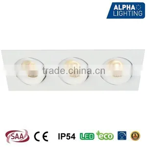IP Rated Rotatable Dimmable 3*8W COB LED Downlight thumbnail-1