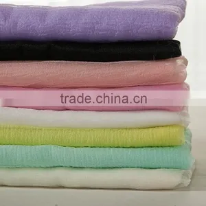 Polyester Cotton Blend Plain Dyed Seersucker Fabric thumbnail-3
