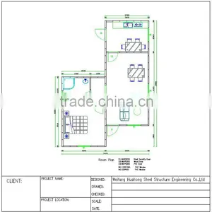 Beautiful and Comfortable One Bedroom Prefabricated Wedding House With New Pateneted Foamed Cement Board Design thumbnail-4