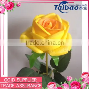 2016 Real Touch Single Stem Home Decoration Handmade PU Rose Flowers for Sale thumbnail-1