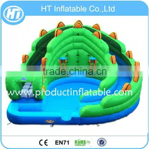 Customized Kids Inflatable Slide, Cheap Inflatable PVC Circular Water Slide thumbnail-2