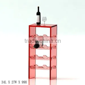 GH-RZ249 High QualityAcrylic Wine Bottle Rack Display With Good Quality,hot Sale Acrylic Wine Display Rack thumbnail-1