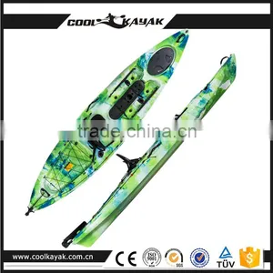 China New Plastic Fishing Kayak With Rudder thumbnail-1