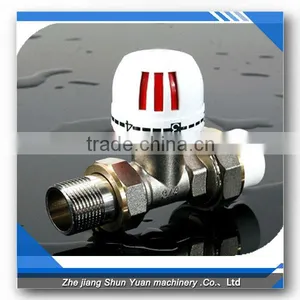 Thermostatic Radiator Valves Straight Ball Valve Brass Valve Copper Ball Valve for Ppr Pipes and Fittings thumbnail-1
