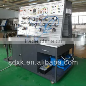 PLC-controlled Hydraulic and Pneumatic Educational Training Equipment (double-sides) thumbnail-1