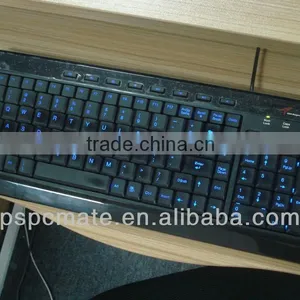 Black USB Wired Slim Stylish Qwerty KeyBoard thumbnail-1