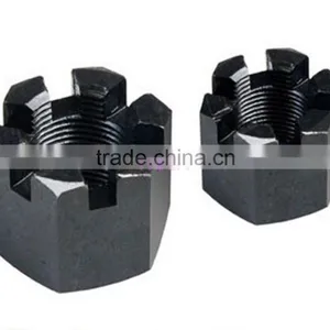 Professional Manufacture Din935 Hex Slotted Nuts thumbnail-1