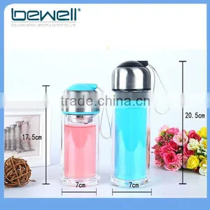 Double Wall Easy to Carry Fashion Glass Bottle thumbnail-2