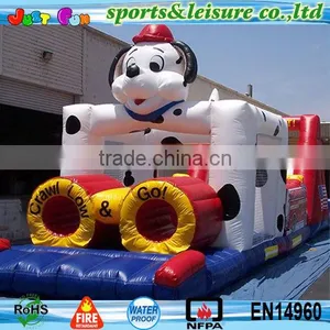 Commercial Outdoor Playground Inflatable Spotty Dog Obstacle Course for Sale thumbnail-1