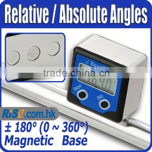 Digital Bevel Box Gauge Angle Protractor Slope Level Inclinometer thumbnail-1