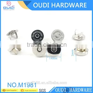 Customized Handbag Accessories 18mm Magnetic Button thumbnail-1