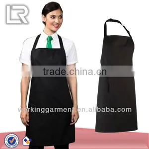 Black Bib Apron for Women thumbnail-1