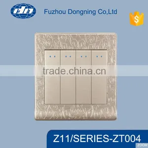 Chinese Factory White 10a 4 Gang 2 Way Wall Switch/electric Light Switch/wall Switch ZT004 thumbnail-1