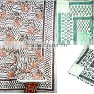 Indian Block Print Bedspread thumbnail-1