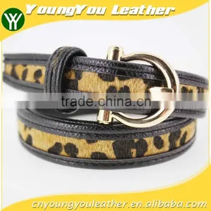 NEW Casual PU Belt for Fashion Dress With PU Faux Fur Leather China Factory Wasit Belt for Lady thumbnail-1