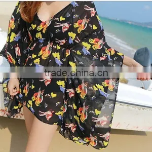 2015 News Design Hot Sale Women Swimwear Open Sexy Girl Full Photo thumbnail-4