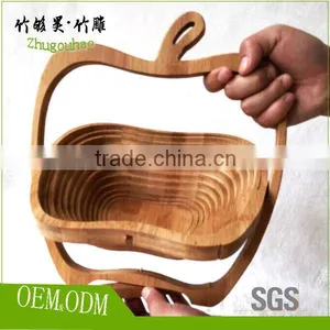 Cheap Price and High Quality Bamboo Fruit Basket for Gift thumbnail-1