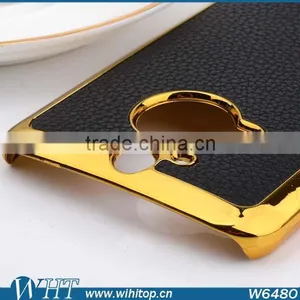Wholesale China Supplier Case for HTC M9 Plus, for HTC M9 Plus Case Slim Leather Chrome Cover thumbnail-6