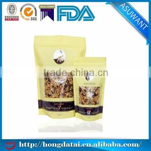 Food Grade High Quality Stand up Pouch Zipper Top for Coca Powder/biscuit/cereal Supplier's Choice thumbnail-1
