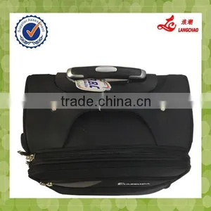 2015 EVA Fabric Material Black Most Popular Built-in 2 Wheels Luggage thumbnail-2