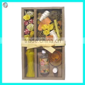 Ceramic Potpourri Flower Scented Candle Glass Bottle Reed Diffuser thumbnail-1
