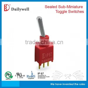 IP67 Sealed Sub-Miniature Toggle Switch thumbnail-1