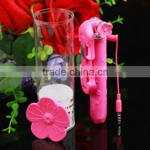 Super Mini 5 Plum Blossom Wired Selfie Stick Secret Garden Flower Selfie Stick For Christmas thumbnail-4