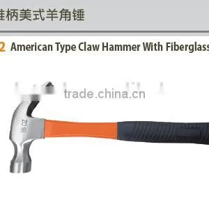 High Quality American Type Claw Hammer With Plastic Coated Handle and Fiberglass Handle thumbnail-2