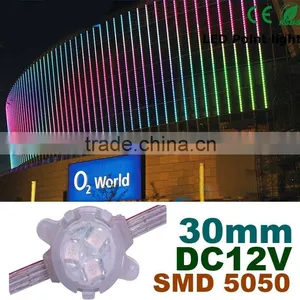 Nightclub DMX512 Control Waterproof IP67 30mm 12V RGB Full Color LED Pixel Strip Lights thumbnail-1