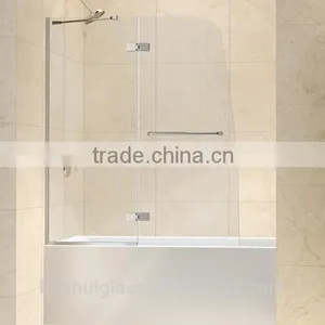 Flat Glass Frameless Pivot Folding Shower Door thumbnail-3