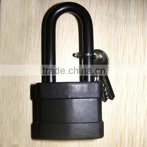 Laminated Steel Padlock Heavy Duty With Rubber Cover Waterproof thumbnail-1