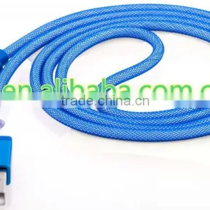 Tangle Resistant Aluminum Mesh Braided Micro 5 Pin USB Charger Cable for Samsung thumbnail-1