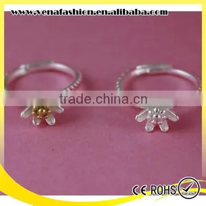 Flower Novelty Smart 925 New Design Rings Silver Jewelry thumbnail-1